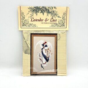 Lavender & Lace Victorian Designs Angel Of Hope Cross Stitch Pattern Vtg 90s New